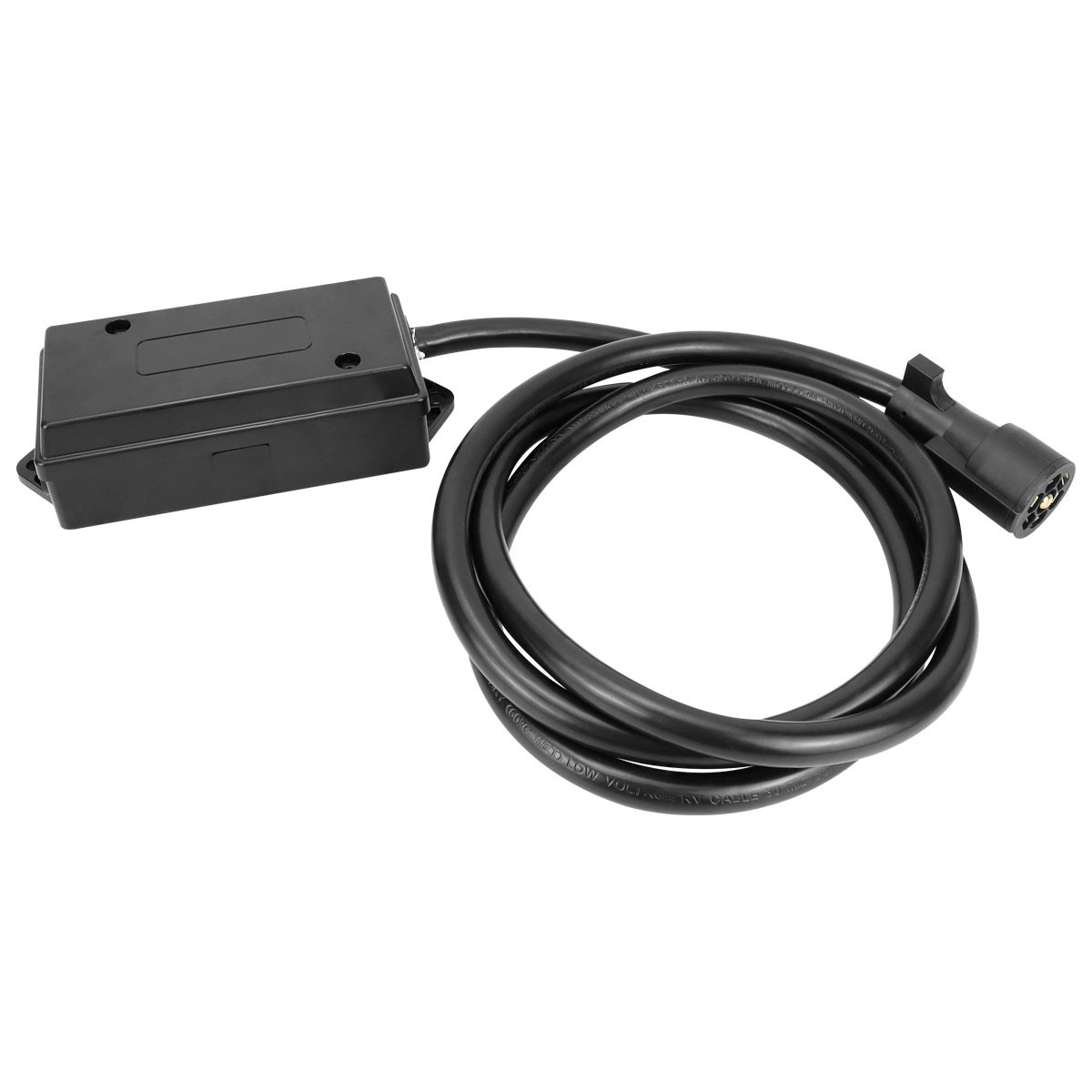  Heavy Duty 7 Way Inline Trailer Plug Extension 8FT w/Junction Box