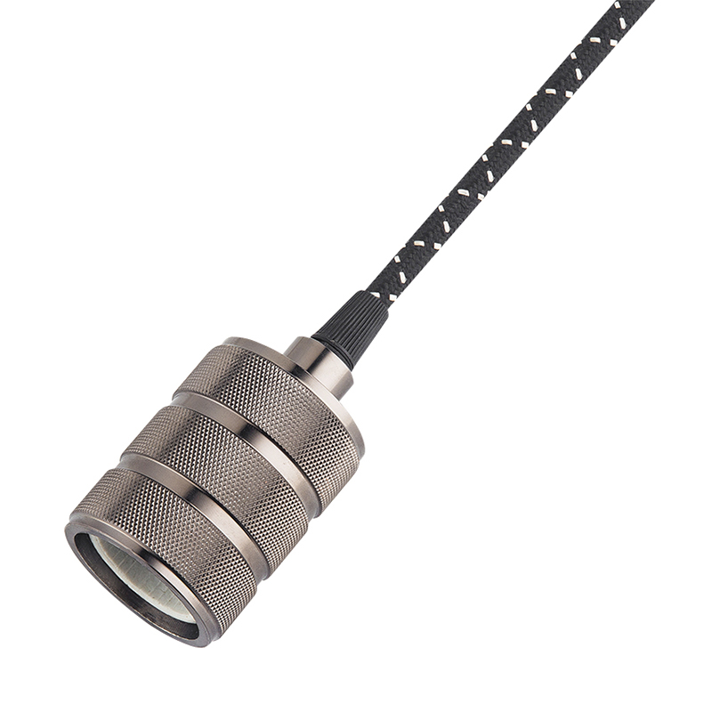 Pendant Light Cord Lamp Kit, Hanging Light Bulb Cord E26 Pendant Lamp Sockets Cord kit, with On/Off Toggle Switch+Hooks US AC Power Plug for DIY Pendant lamp