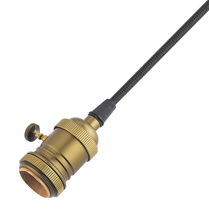 Pendant Light Cord Lamp Kit, Hanging Light Bulb Cord E26 Pendant Lamp Sockets Cord kit, with On/Off Toggle Switch+Hooks US AC Power Plug for DIY Pendant lamp