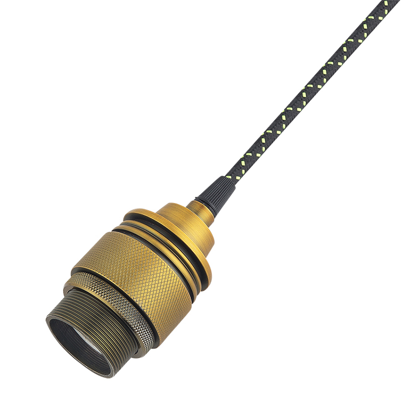 Pendant Light Cord Lamp Kit, Hanging Light Bulb Cord E26 Pendant Lamp Sockets Cord kit, with On/Off Toggle Switch+Hooks US AC Power Plug for DIY Pendant lamp