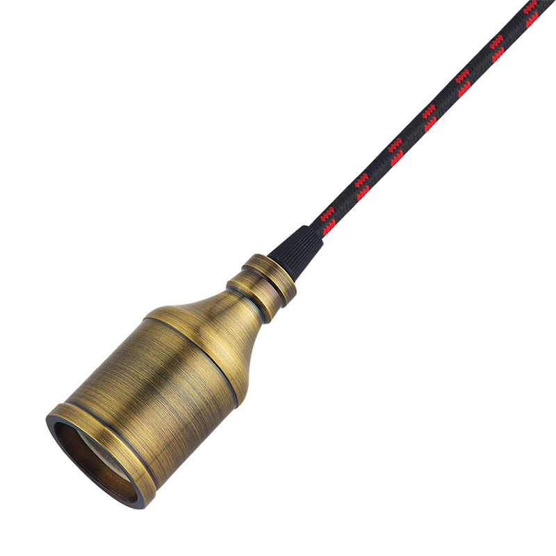 Pendant Light Cord Lamp Kit, Hanging Light Bulb Cord E26 Pendant Lamp Sockets Cord kit, with On/Off Toggle Switch+Hooks US AC Power Plug for DIY Pendant lamp