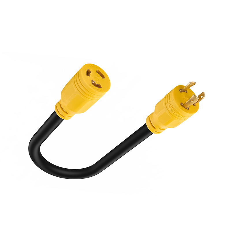 Heavy Duty 3 Prong Generator Locking Power Cord NEMA L5-30P/L5-30R