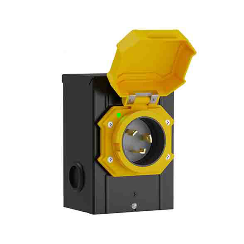 3-Prong NEMA L6-30P Power Inlet Box for 30 Amp Generator Cord