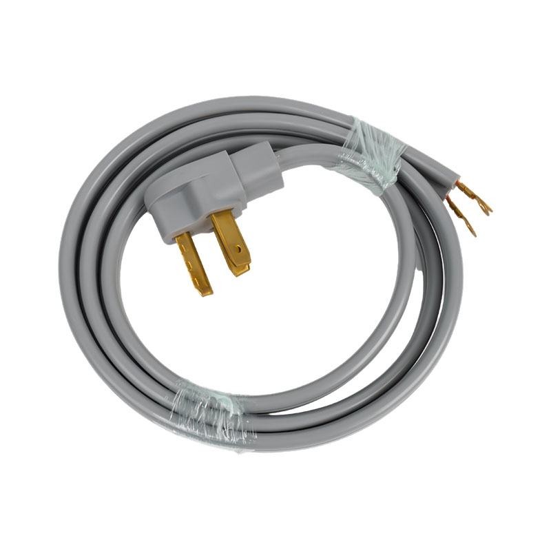 3 Prong Dryer Cord, NEMA 10-30P to 3-Wire Appliance Cord, 30-Amp, 3 Wires with Eyelet Connectors, 10 Gauge Copper Wire