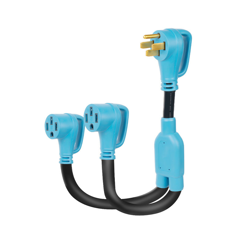 NEMA 14-50 Y Splitter Adapter Cord for RV and EV, NEMA 14-50P to 2X NEMA 14-50R, ETL Listed