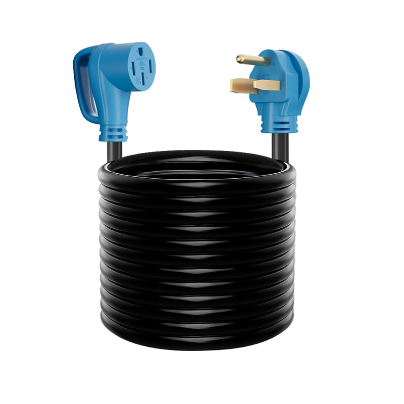 50 Amp 3 Prong Welder Outlet Male Plug to 4 Prong Female EV Converter, NEMA 6-50P to 14-50R