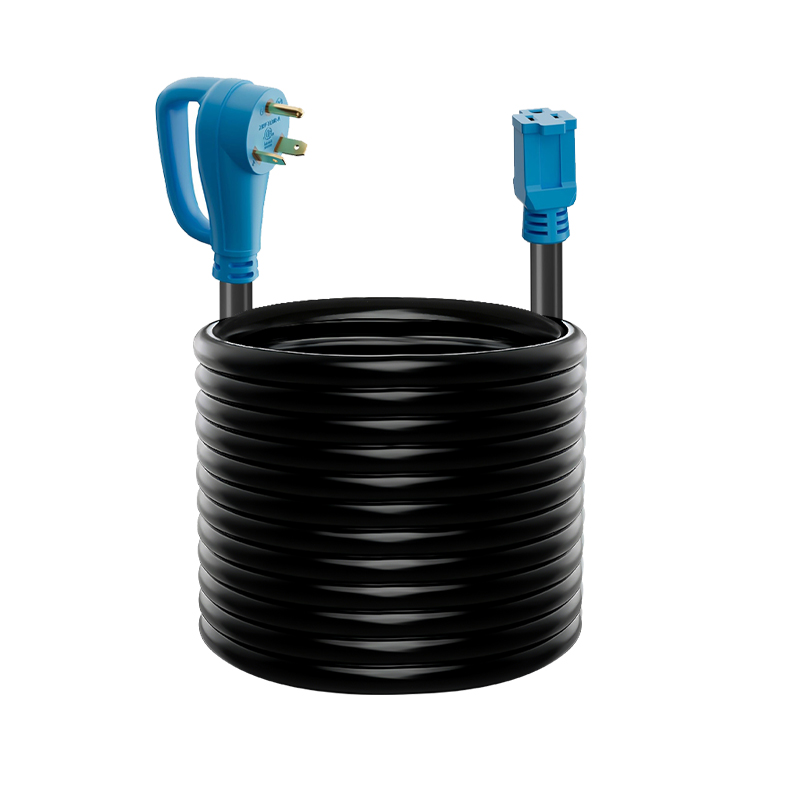 NEMA TT-30P male to NEMA 5-15R female adapter, 125V, 10 gauge STW wire