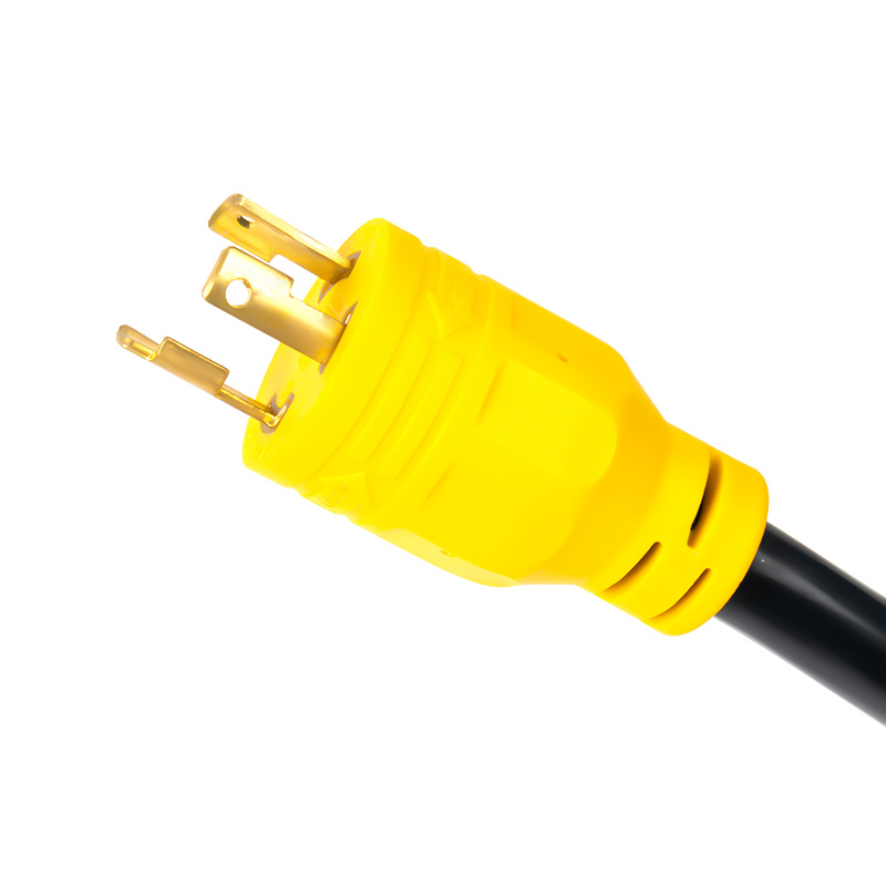 L5-30P to L5-30R Heavy Duty Generator Locking Power Cord, 3-Prong Generator Extension Cord