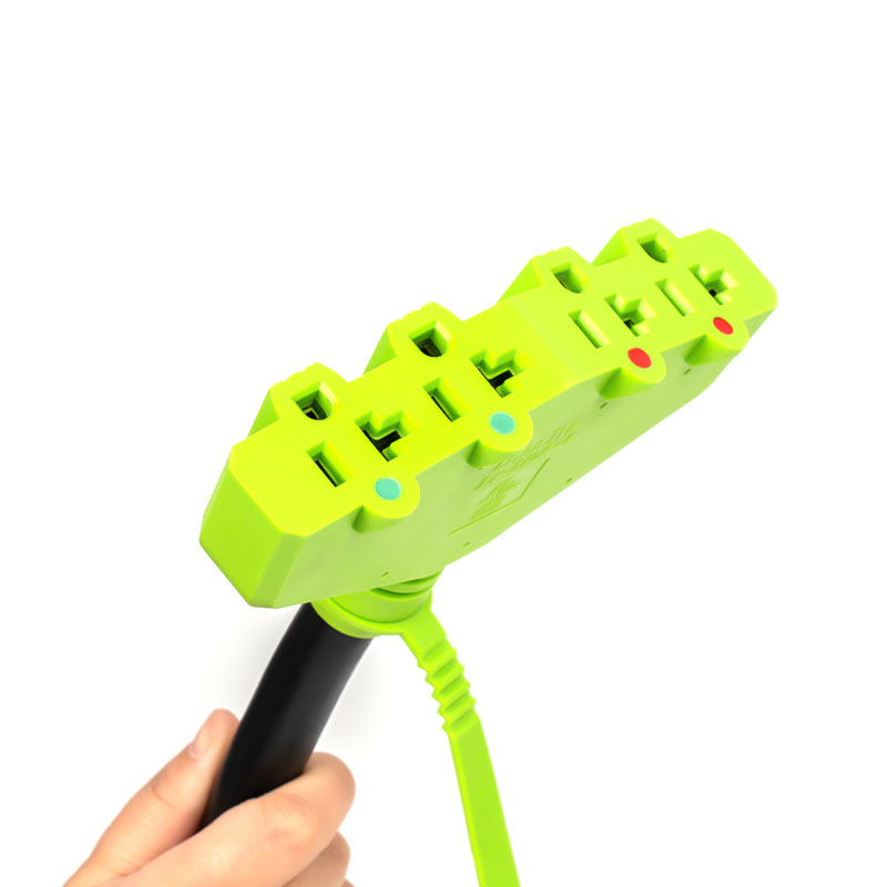 NEMA 14-50P to 4X 5-15R/5-20R Generator Distribution Cord, 4 Prong 14-50P Male Plug